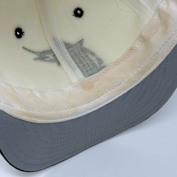 Vintage 90s Florida Marlins Hat Baseball Cap Fitted 7 3/4 White New Era USA Made - Picture 5 of 15